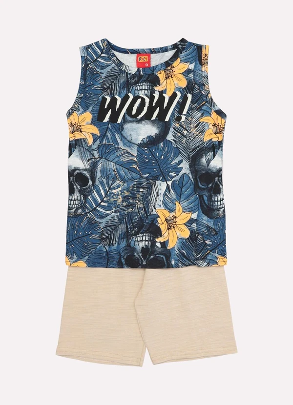 Kyly - Conjunto Infantil Menino Lettering Cinza 2