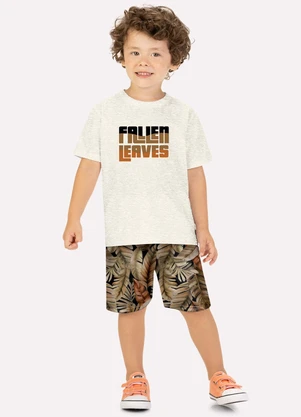 Kyly - Conjunto Infantil Menino Lettering Cinza - KYLY