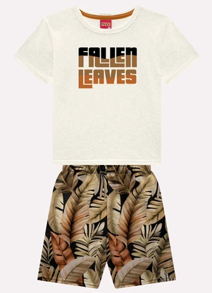Kyly - Conjunto Infantil Menino Lettering Cinza - KYLY