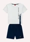 Kyly - Conjunto Infantil Menino Lettering Cinza - variação: Cinza