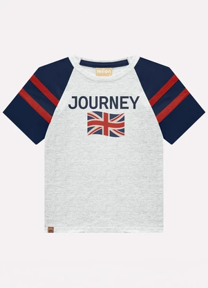 Milon - Conjunto Infantil Menino Lettering Cinza - MILON