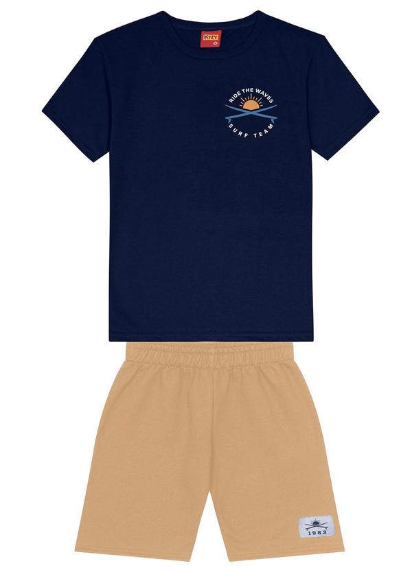 Kyly - Conjunto Infantil Menino Lettering Kyly Azul