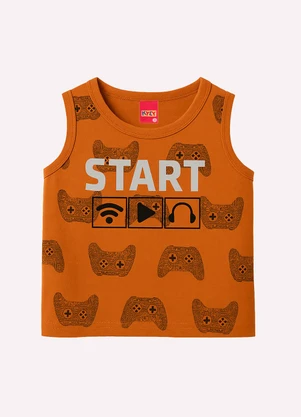 Kyly - Conjunto Infantil Menino Lettering Laranja - KYLY