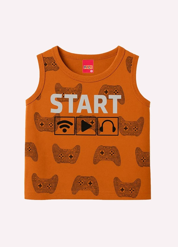 Kyly - Conjunto Infantil Menino Lettering Laranja 2