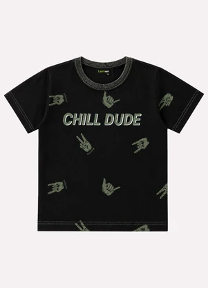 Conjunto Infantil Menino Lettering Lemon (Preto) - LEMON