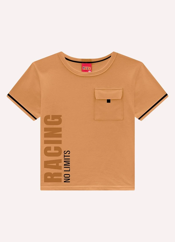 Kyly - Conjunto Infantil Menino Lettering Marrom 3