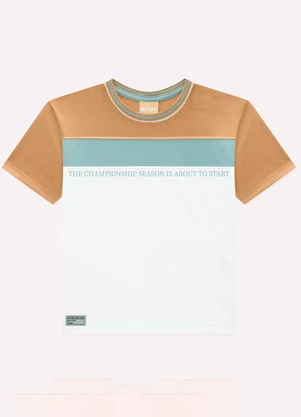 Milon - Conjunto Infantil Menino Lettering Marrom - MILON