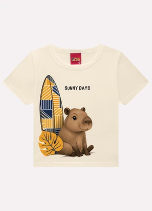 Kyly - Conjunto Infantil Menino Lettering Marrom - KYLY