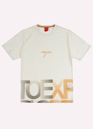 Kyly - Conjunto Infantil Menino Lettering Off White - KYLY