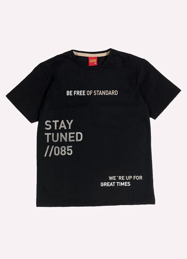 Kyly - Conjunto Infantil Menino Lettering Preto 2