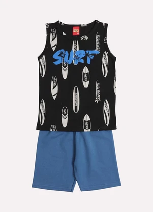 Kyly - Conjunto Infantil Menino Lettering Preto - KYLY