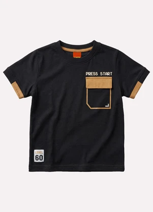 Kyly - Conjunto Infantil Menino Lettering Preto - KYLY
