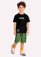 Kyly - Conjunto Infantil Menino Lettering Bege - variação: Preto