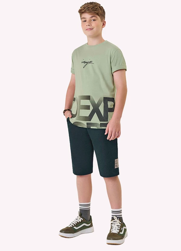 Kyly - Conjunto Infantil Menino Lettering Verde 1