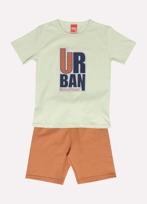 Kyly - Conjunto Infantil Menino Lettering Verde - KYLY