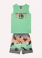 Kyly - Conjunto Infantil Menino Lettering Verde - variação: Verde