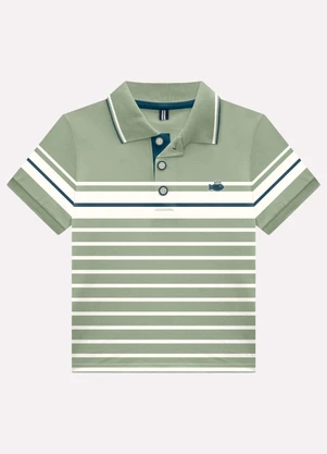 Milon - Conjunto Infantil Menino Linhas Verde - MILON