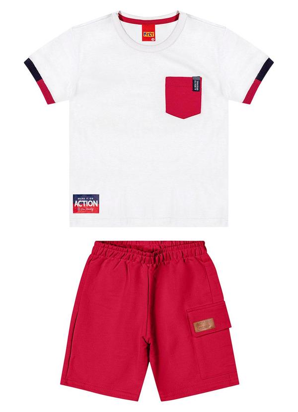 Kyly - Conjunto Infantil Menino Liso Branco