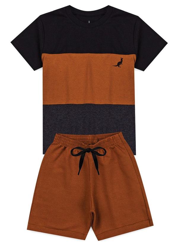 Conjunto Infantil Menino Listra Kangulu Preto