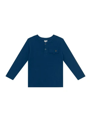 Mundi - Conjunto Infantil Menino Listrado Azul - MUNDI