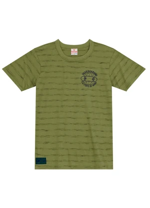 Brandili - Conjunto Infantil Menino Listrado de Skate Verde - BRANDILI