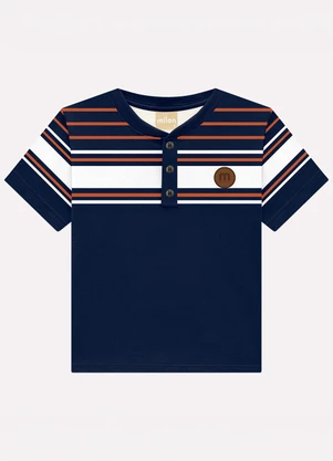 Milon - Conjunto Infantil Menino Listras Azul - MILON