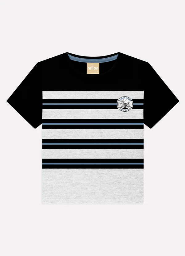 Milon - Conjunto Infantil Menino Listras Milon Cinza 2