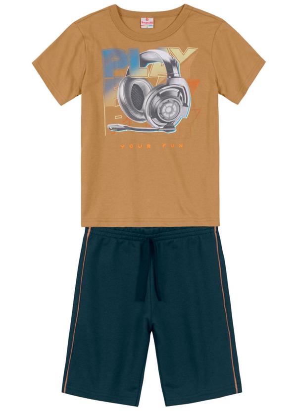 Brandili - Conjunto Infantil Menino Marrom