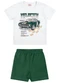 Elian - Conjunto Infantil Menino Meia Malha Branco - variação: Branco