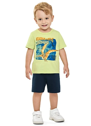 Elian - Conjunto Infantil Menino Meia Malha Verde - ELIAN