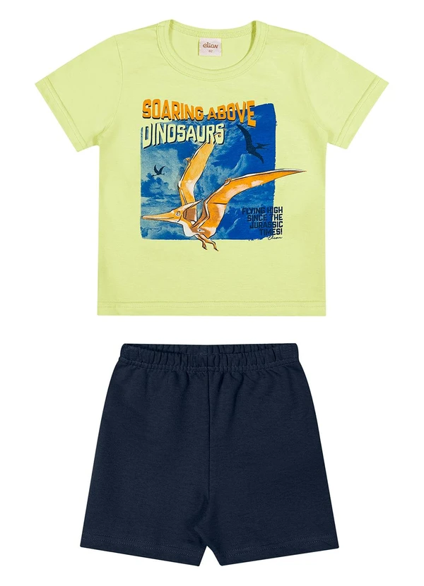 Elian - Conjunto Infantil Menino Meia Malha Verde 2