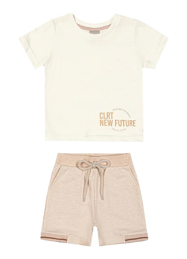 Colorittá - Conjunto Infantil Menino Moderno Colorittá Bege