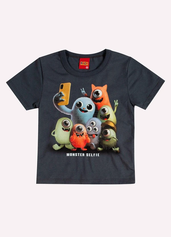 Kyly - Conjunto Infantil Menino Monstrinhos Cinza 2