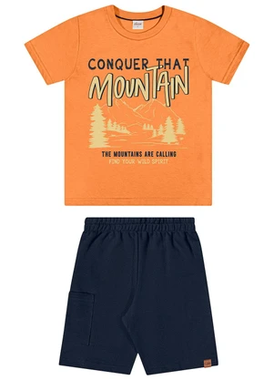 Elian - Conjunto Infantil Menino Mountain Laranja - ELIAN