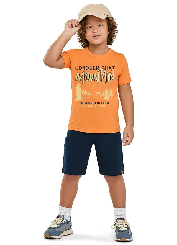 Elian - Conjunto Infantil Menino Mountain Laranja 1