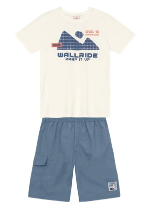 Brandili - Conjunto Infantil Menino  Natural - BRANDILI