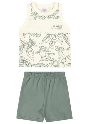 Elian - Conjunto Infantil Menino Nature Flamê Bege - ELIAN