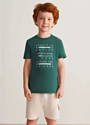 Colorittá - Conjunto Infantil Menino Nature Puff Verde - COLORITTÁ