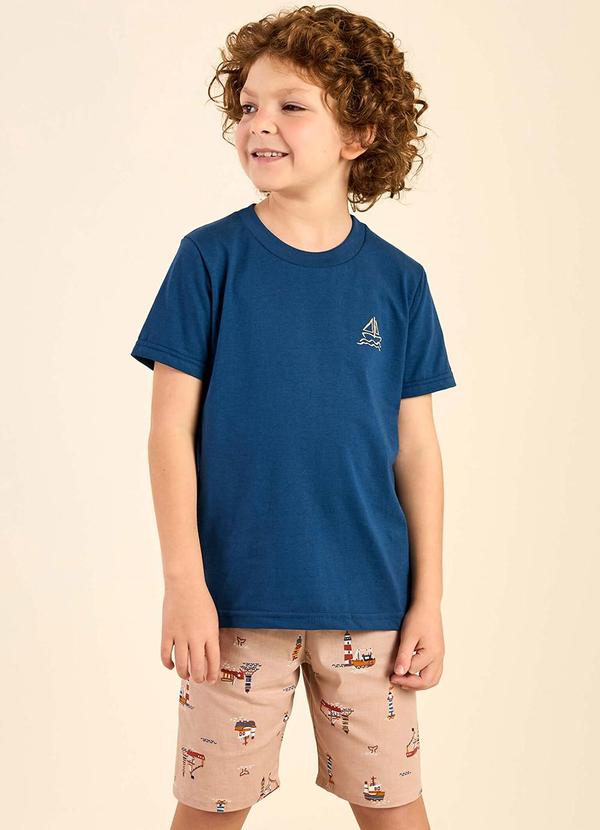 Elian - Conjunto Infantil Menino Náutico Azul