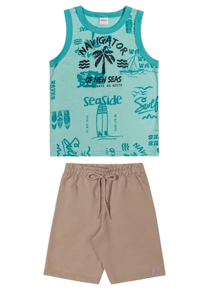 Elian - Conjunto Infantil Menino Navegador Azul - ELIAN