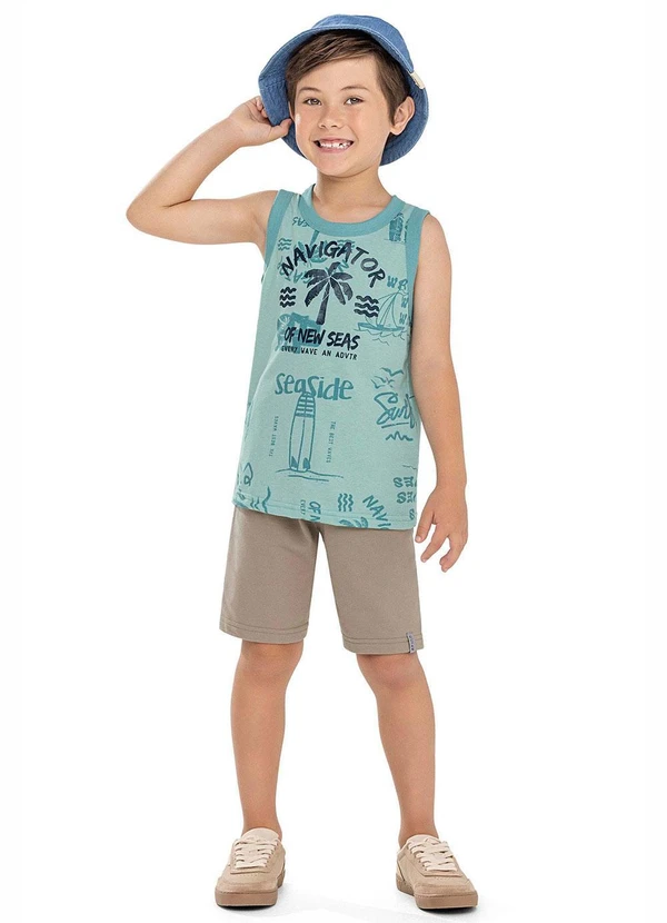 Elian - Conjunto Infantil Menino Navegador Azul