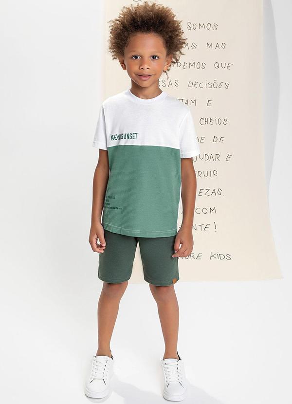 Colorittá - Conjunto Infantil Menino New Sunset Colorittá Branco