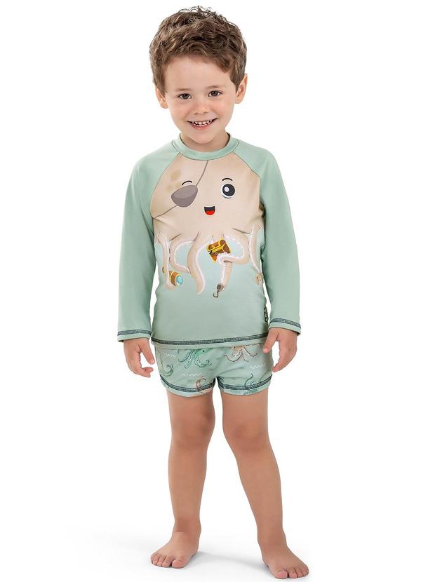 Elian - Conjunto Infantil Menino Oceano Elian Verde