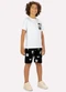 Kyly - Conjunto Infantil Menino Palmeira Branco - variação: Branco
