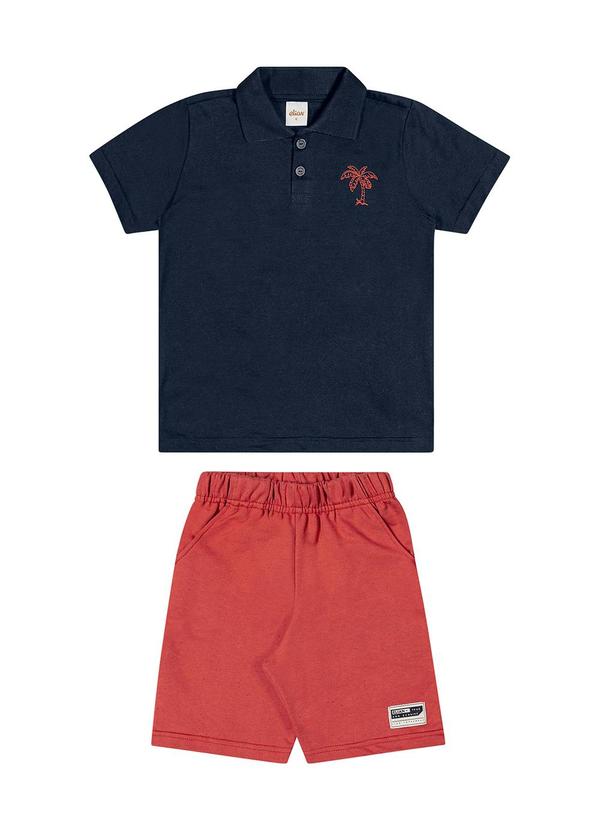 Elian - Conjunto Infantil Menino Palmeira Elian Azul