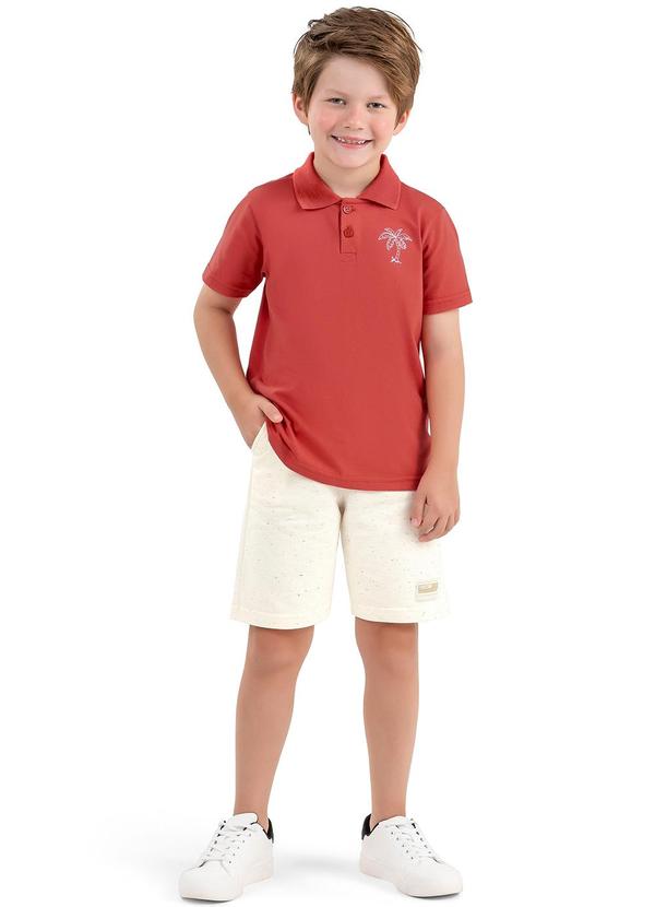 Elian - Conjunto Infantil Menino Palmeira Elian Vermelho