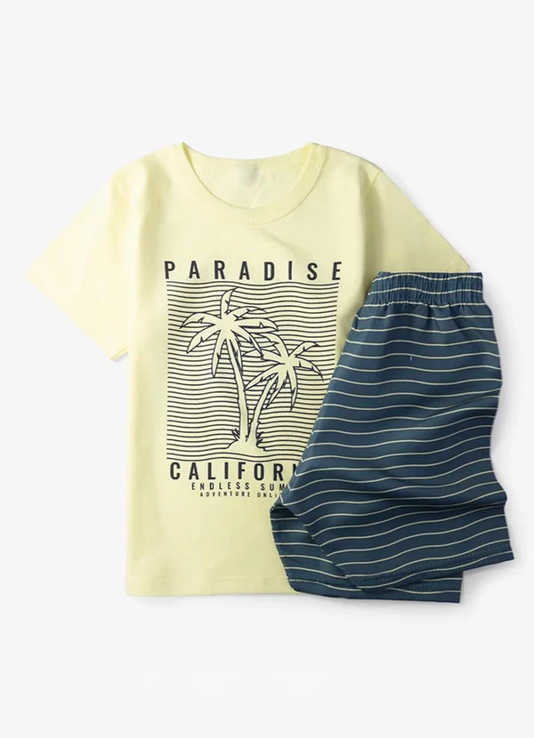 Select - Conjunto Infantil Menino Paradise Amarelo