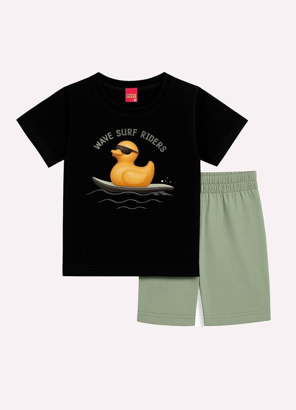 Kyly - Conjunto Infantil Menino Patinho Preto