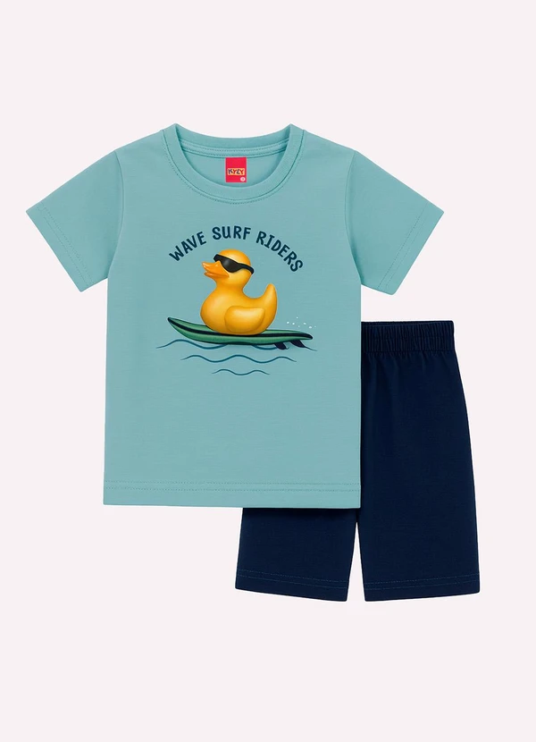 Kyly - Conjunto Infantil Menino Patinho Verde