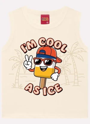 Kyly - Conjunto Infantil Menino Picolé Bege - KYLY